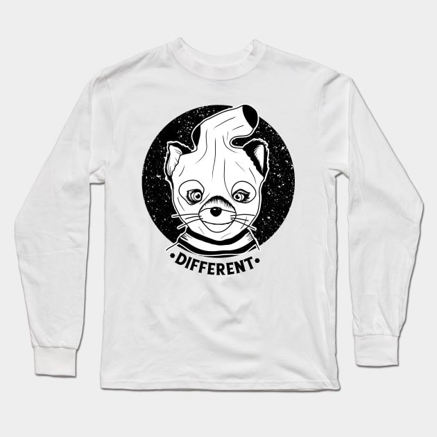 Different - Black Long Sleeve T-Shirt by AlwaysBlack